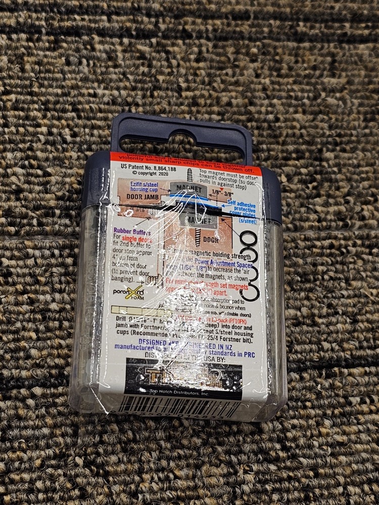 (QTY 2) Precision Lock PLS-24 PRO Concealed Magnetic Catch Drill-In Buffer