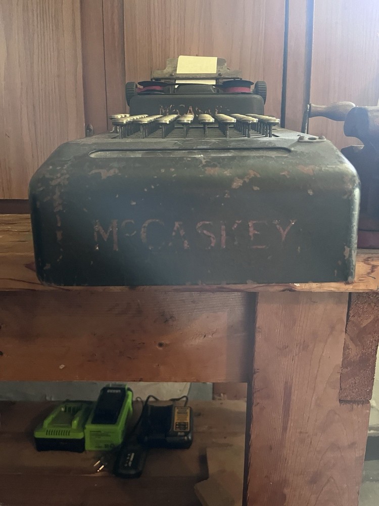 McCaskey 1920s Antique Cash Register Adding Machine