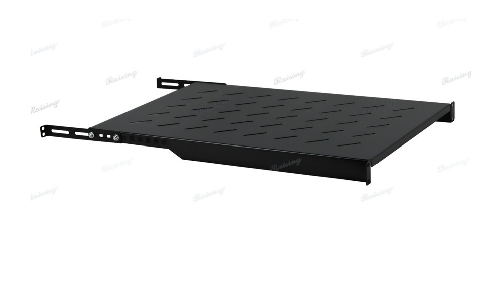 Fixed Rack Server Shelf 1U 19" 4 Post Rack Mount Adjustable 30"-35"