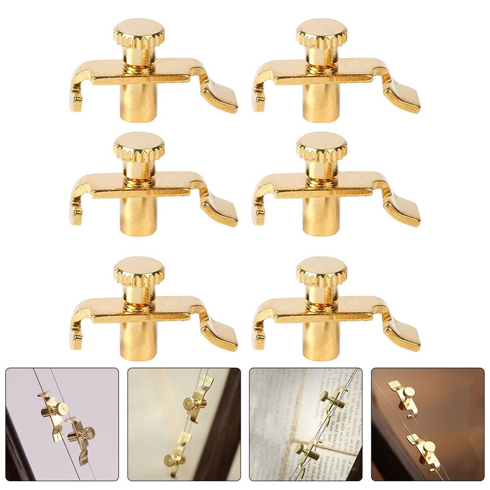 6pcs Erhu String Tuning Tools Instrument Chromatic Tuner Erhu String Winder