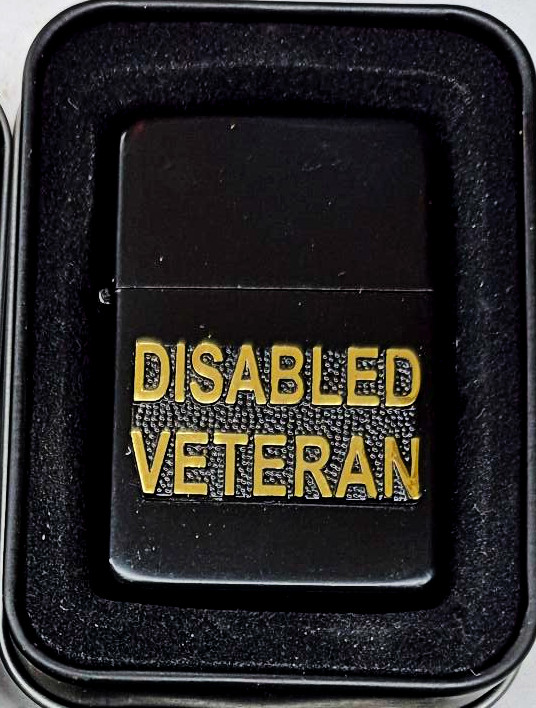 Sharp black Disabled  Veteran Lighter
