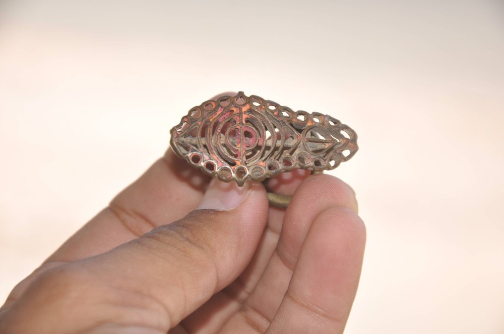 7 Pc Vintage Copper & Brass Unique Handcrafted Different Priest/Saint Tilak Dye