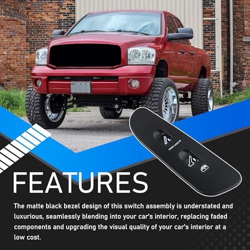 Front Right Passenger Side Power Window Switch & Door Lock Control Kit with