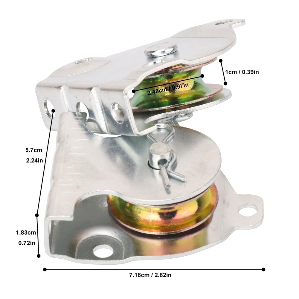 12 Pack Ceiling and Wall Mount Single Pulleys, Pulleys