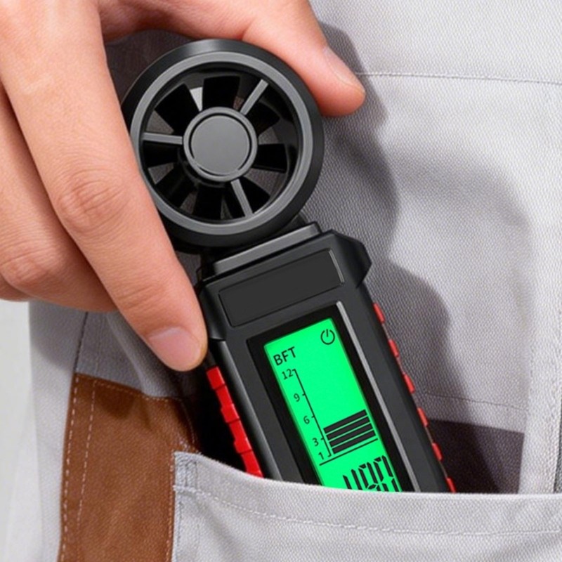 Compacted Handheld Wind Gauge Speed Tester Anemometer With Multiple Unit