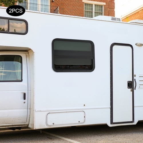 RV Window Rectangular Vertical Slide Window Clip-on Mounting  Venting Window
