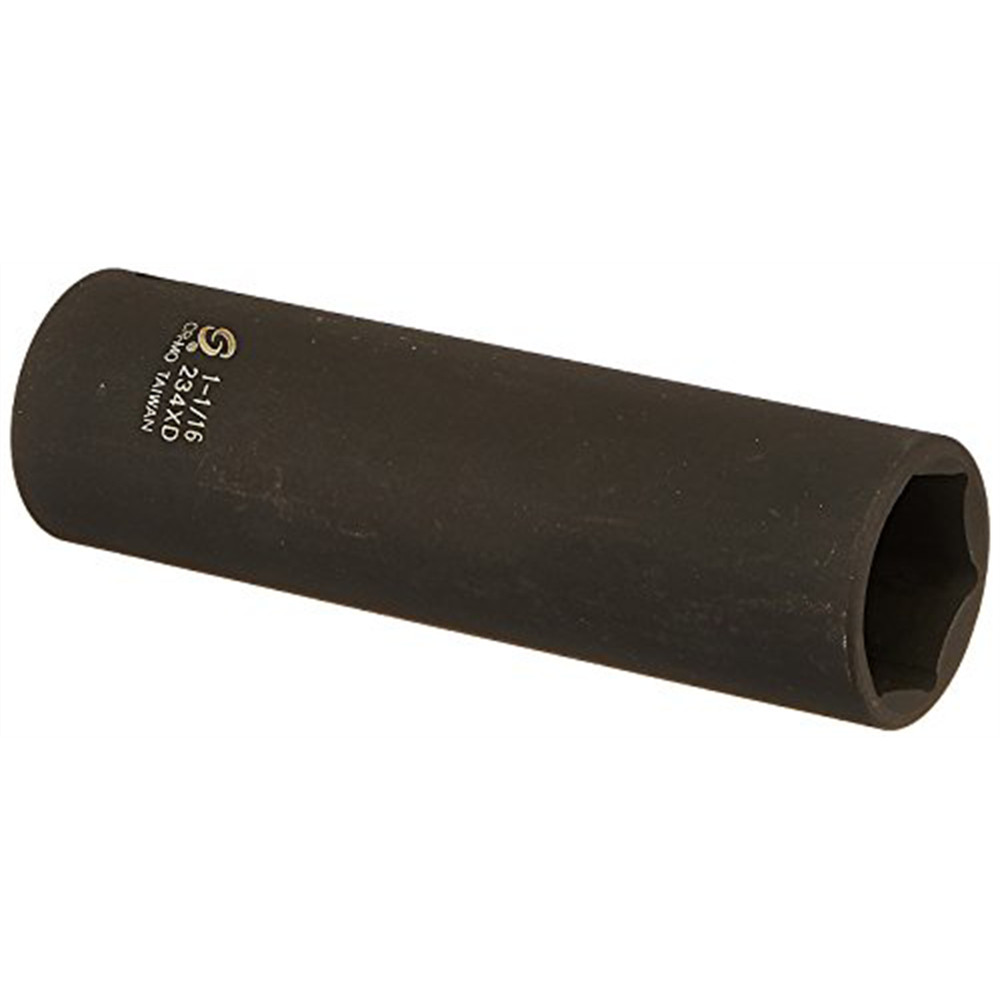 Sunex 234XD 1/2" Drive 6-Point Extra Deep Impact Socket 1-1/16"