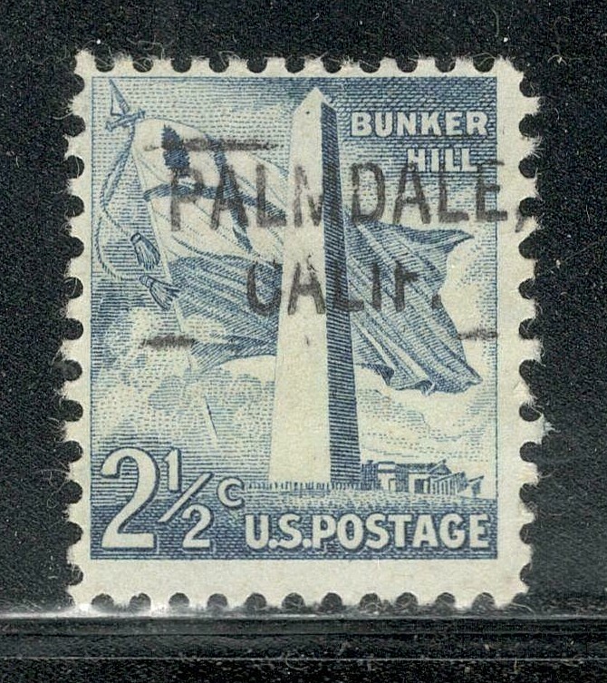 Sc # 1034 ~ 2 1/2 cent Liberty Issue, Precancel, PALMDALE CALIF.