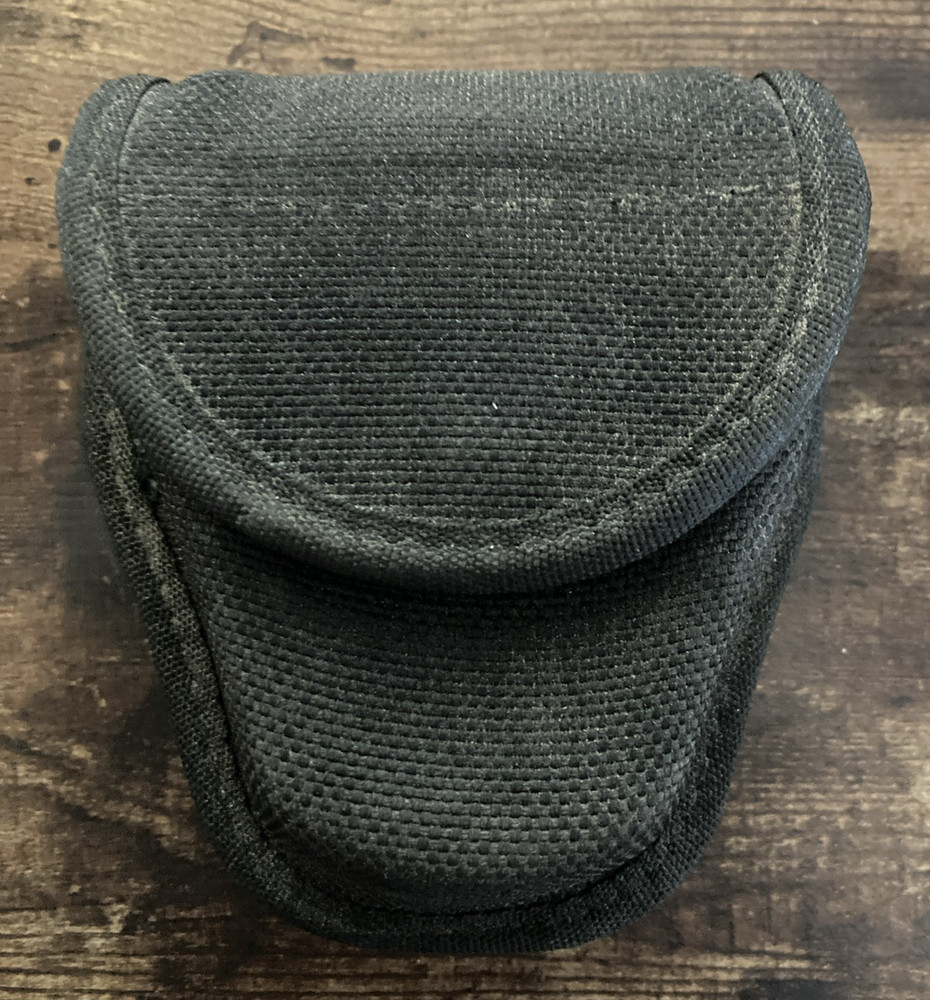 Handcuff Case Black Nylon Sheath/Pouch with Snap Closure Double Cuff