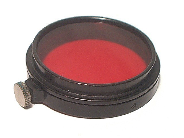 LEICA A36 BLACK 36MM CLAMP ON RED FILTER - CLEAN