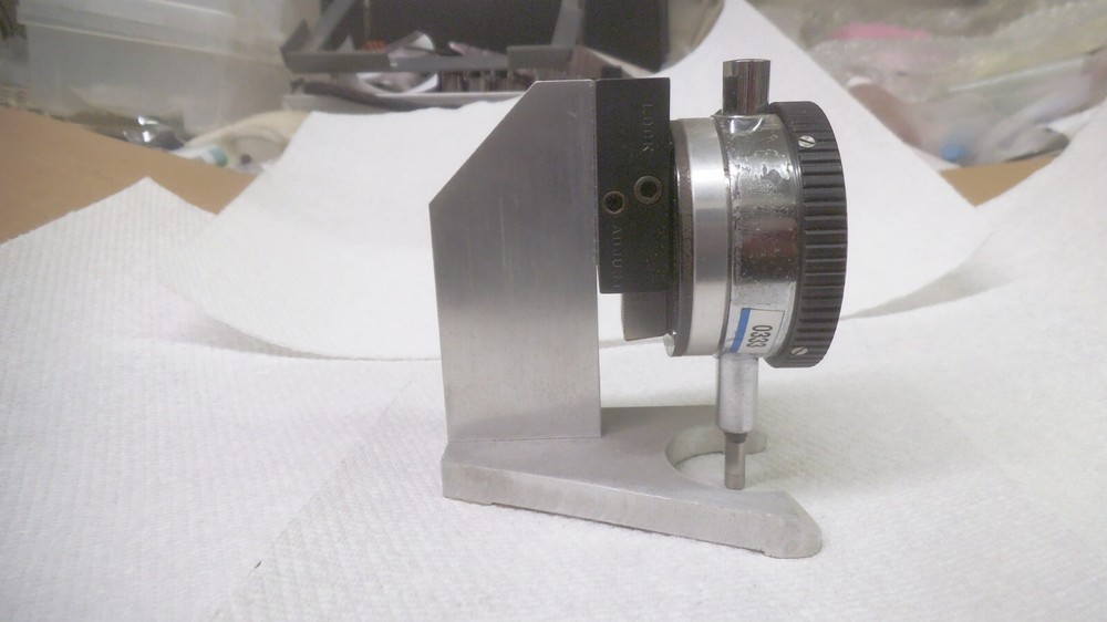 Custom Aluminum stand for Starrett 674 indicator mounting bracket
