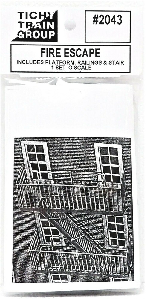 O Scale Tichy Train Group 2043 Classic Fire Escape Kit