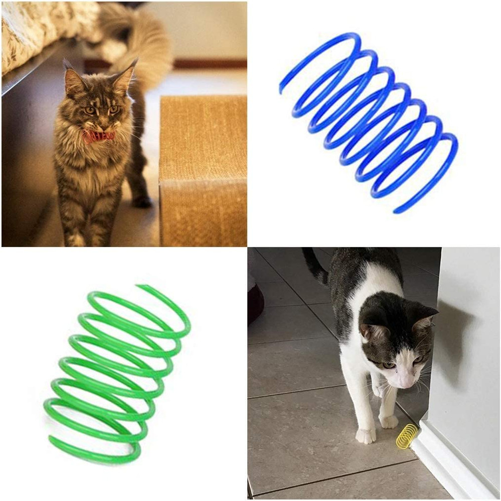 Interactive Cat Spiral Creative Spring Toy to Kill Time and Keep Fit, Sturdy and
