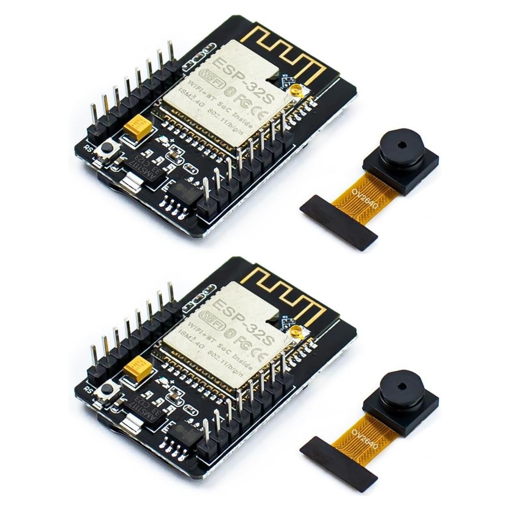 2 PCS ESP32-CAM WiFi Bluetooth Development Board with OV2640 Camera Module