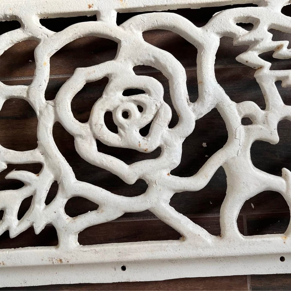 Architectural Salvage- Large Vintage Cast Iron Grate