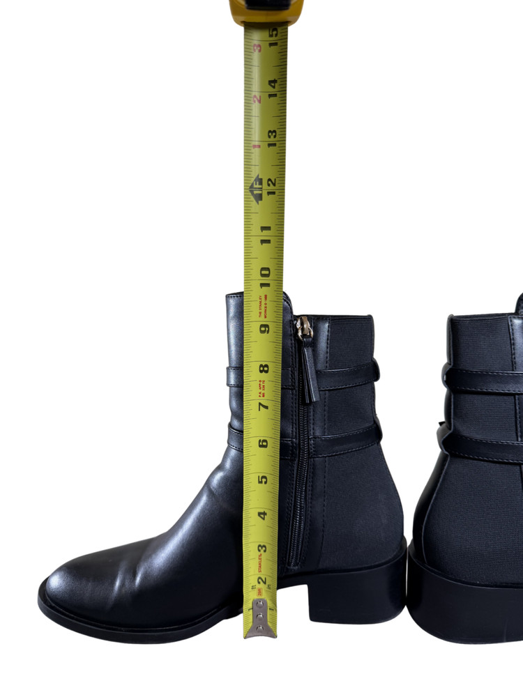 Zara black Ankle Boots With Straps Black Size 9.5