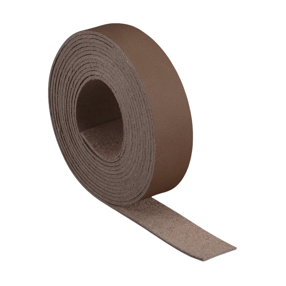 Leather Straps for Crafts, 1/2" Wide Leather Strips(Light Coffee)