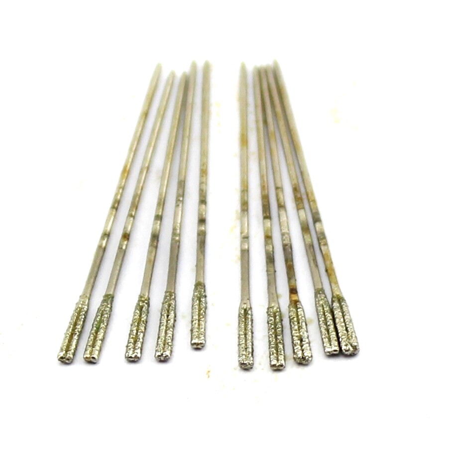 20Pcs 1 mm Diamond Lapidary Drill Bits Solid Hole Saws Jewelry Gemstone Tools