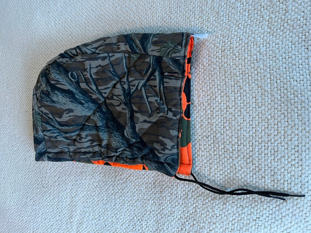 Camouflage Hunting Button-on Hood Reversible