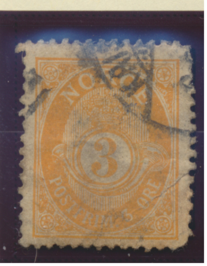 Norway Stamp Scott #49, Used