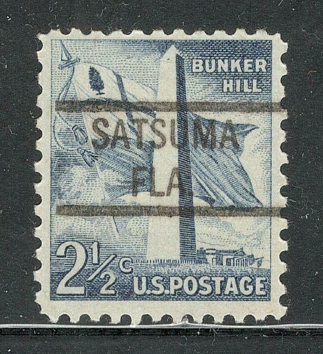 Sc # 1034 ~ 2 1/2 cent Liberty Issue, Precancel, SATSUMA FLA.