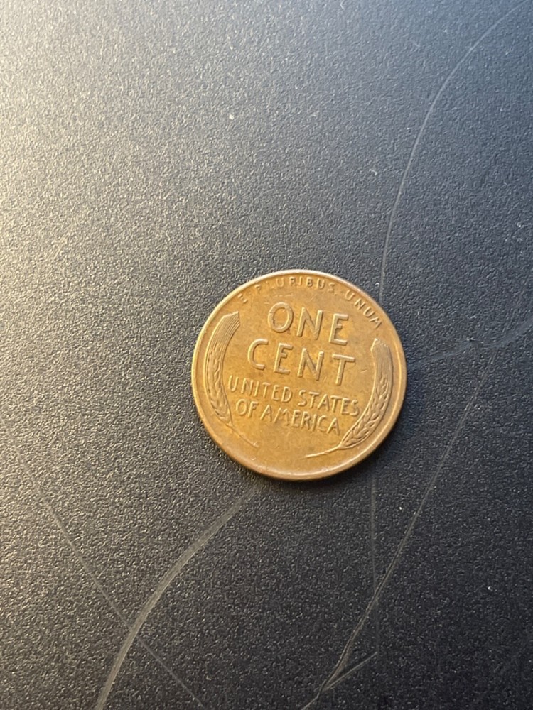 1956 d l rim error wheat penny “D”