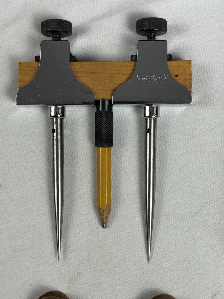 Vintage Starrett no. 50-B Adjustable Trammel Points