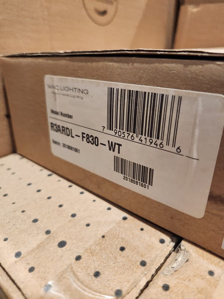 WAC Lighting R3ARDL-F830-WT Aether 3.5" Round Invisible Trim - White