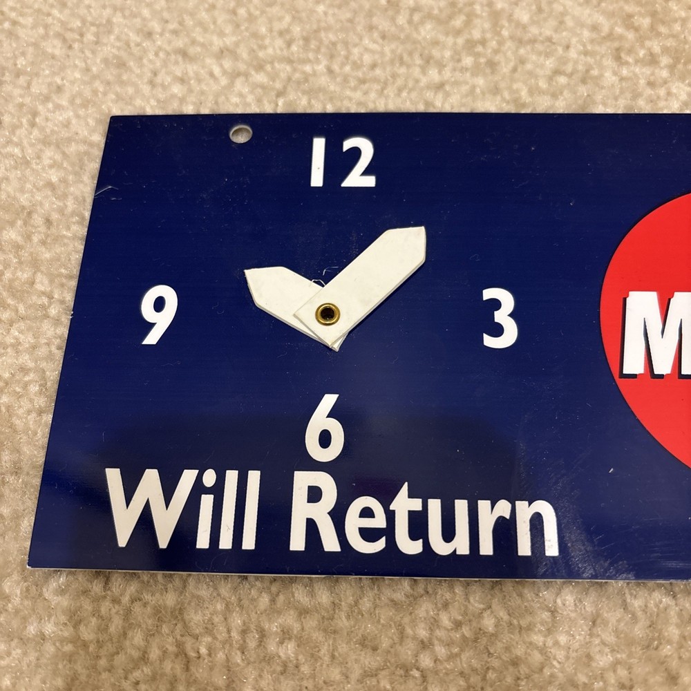Mastercard Open Closed Will Return Clock Sign Decals Stickers Lot