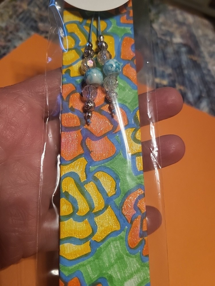 Hand Designed Beaded Book Mark