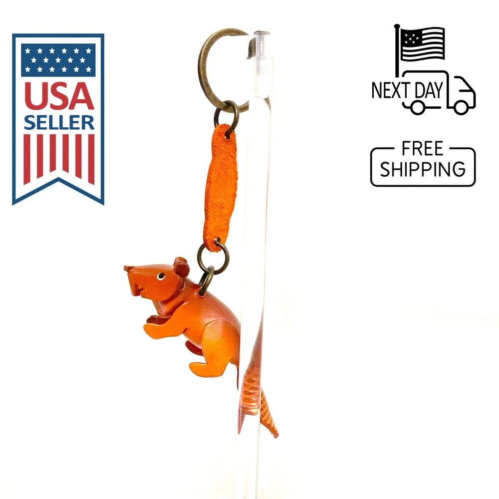 Beaver Handmade Leather Keyring