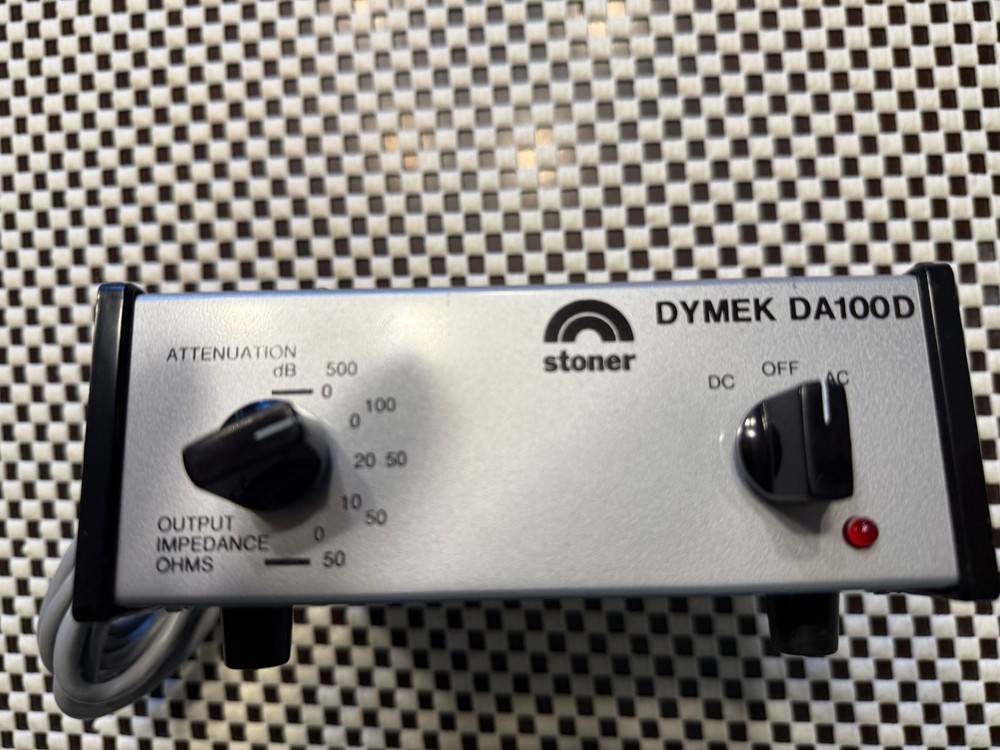 Three Dymek DA 100D antenna system indoor control units