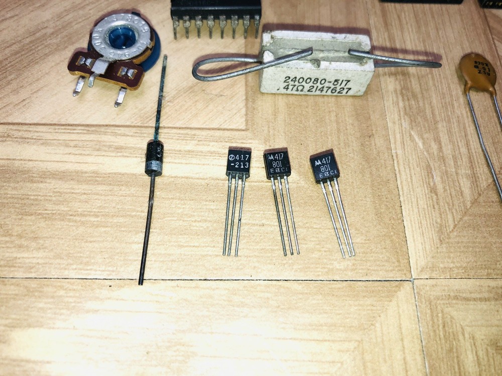 Lot Electronics Ceramic Disc Capacitors Dip Socket Power Diode Resistor NEC Chip