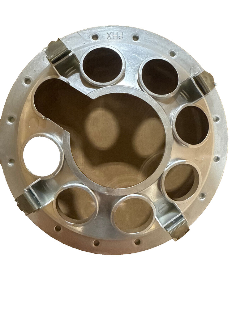 (2) 6" Chrome Mower Wheel Hub Cap Rim Covers SHARP!! Phoenix USA QT6CHBH