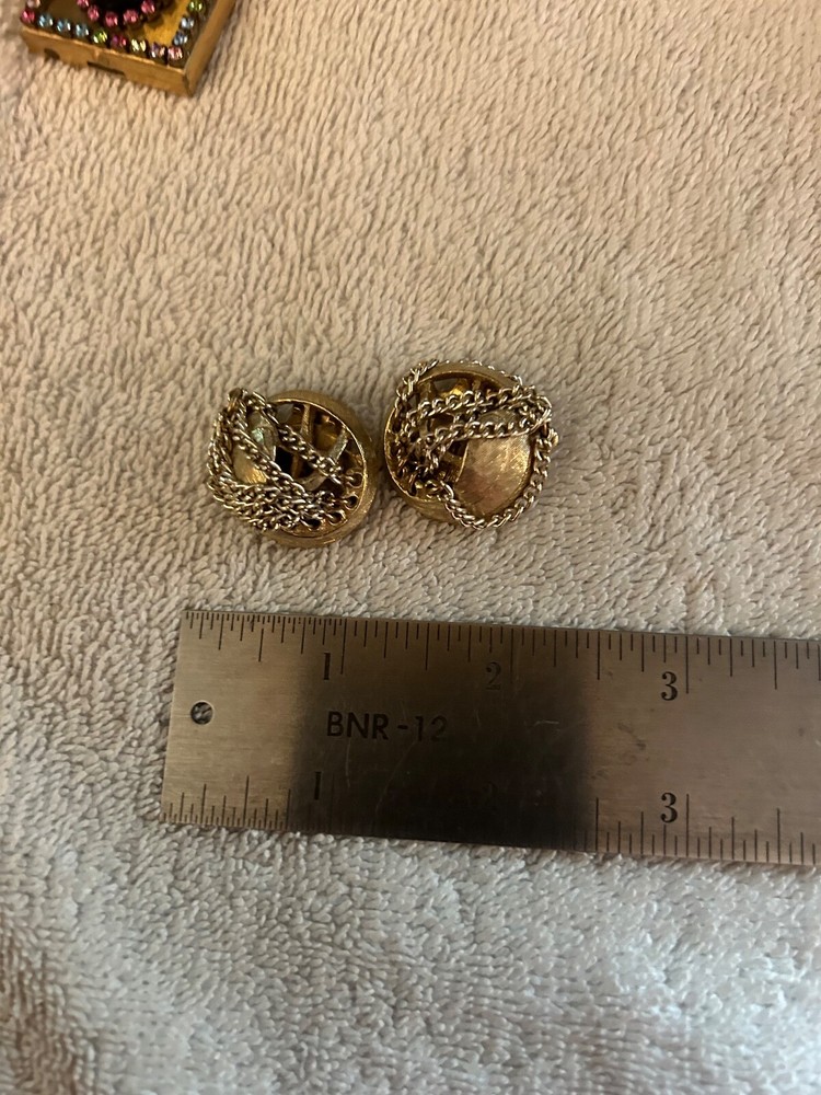 Vintage ART Clip Earrings