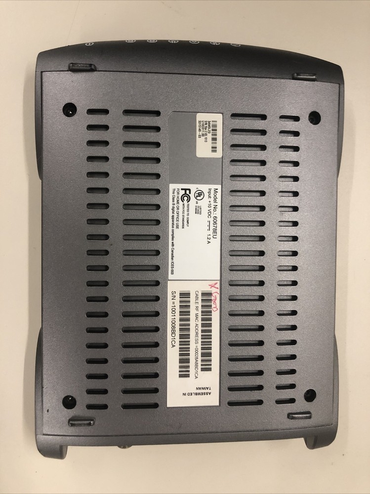 AMBIT SPEEDSTREAM MODEM 60678EU NO AC ADAPTER - PREOWNED
