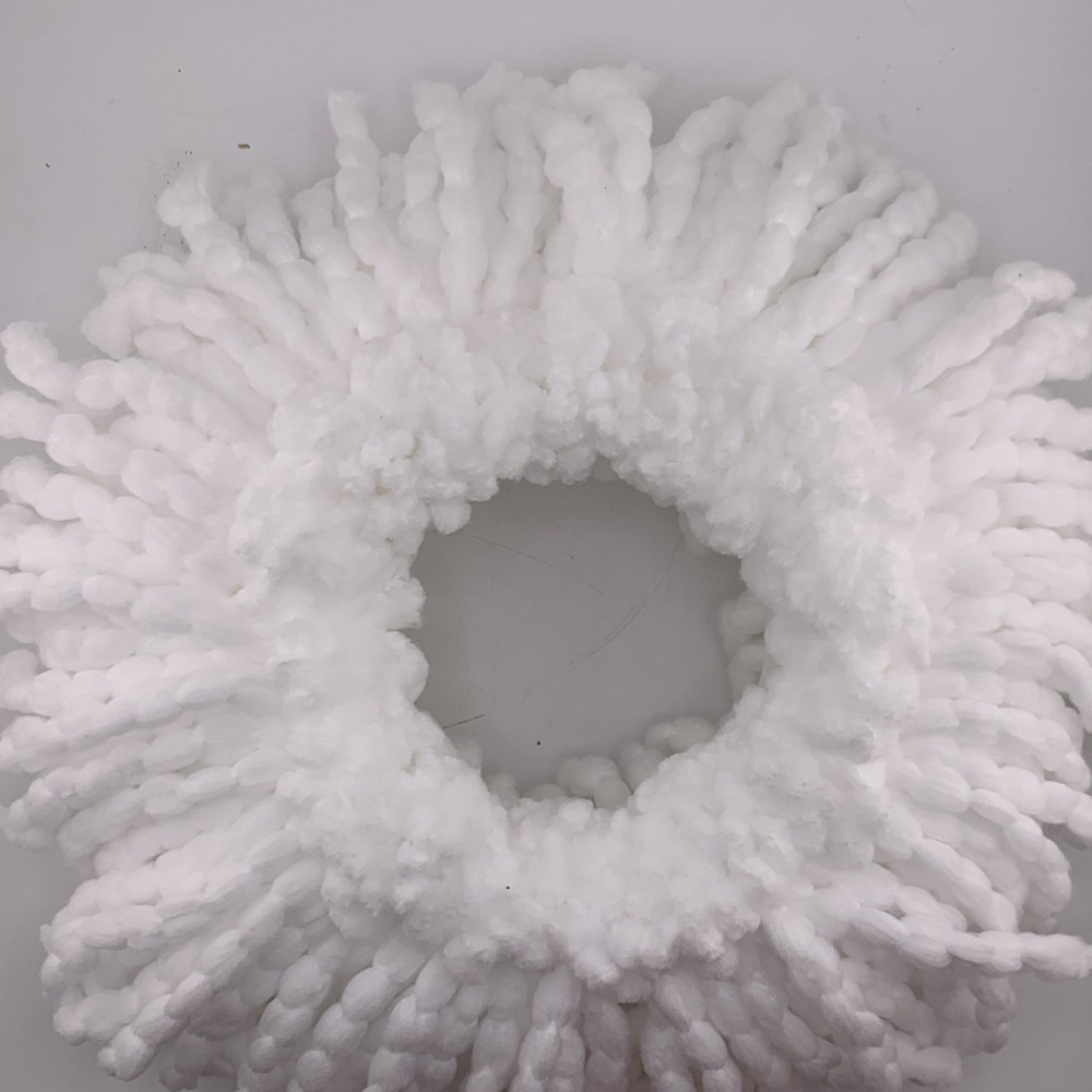 4 Replacement White Mop Head Refills For 360 Magic Spin Long Microfiber NEW