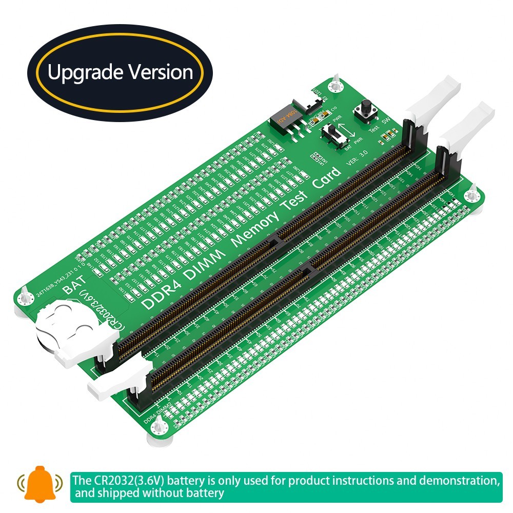 DDR4 Memory Tester with long Latch, Desktop Computer DDR4 Memory Test Card