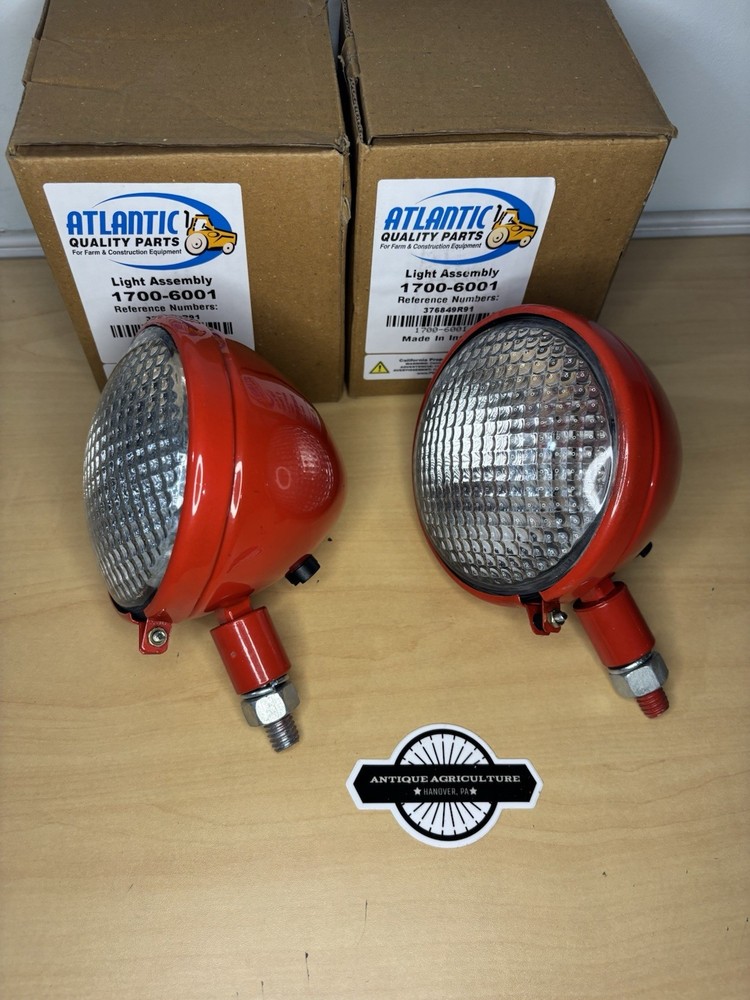 IH Farmall Replacement Pair of Headlights 12 Volt