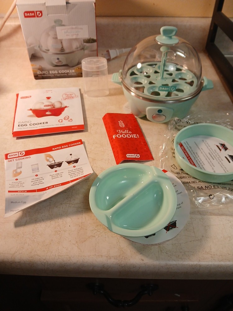 DASH Rapid Egg Cooker 6 Egg Capacity Electric Egg Cooker for Hard Boiled Egg