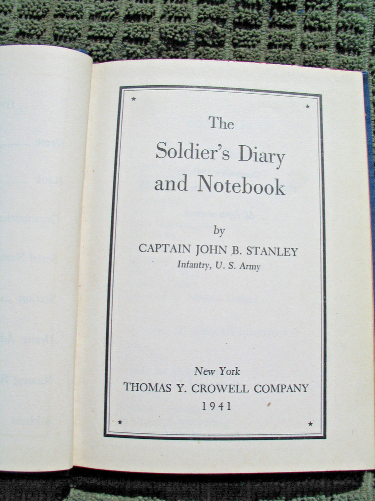 WWll Soldiers Diary and Notebook 1941 First Edition WW2