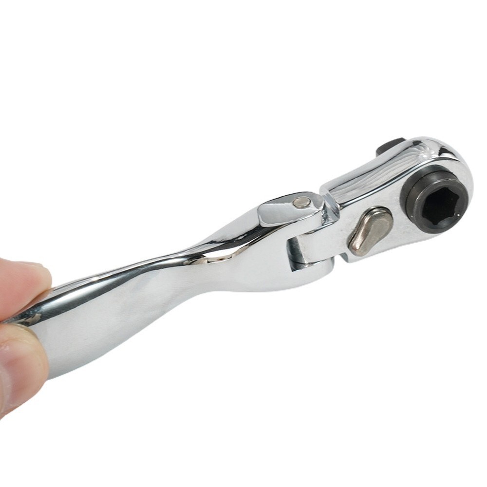 2 In 1 Mini Ratchet Wrench Screwdriver 72 Teeth Socket Batch Head Quick Spanner