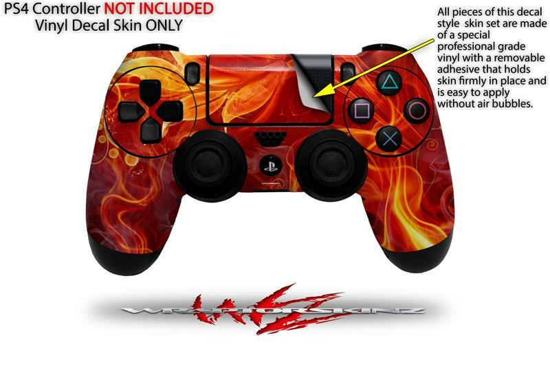 Skin for Playstation 4 Sony PS4 Controller Fire Flower