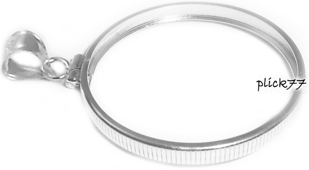 1oz Silver Eagle .925 Sterling Silver Coin Edge Bezel