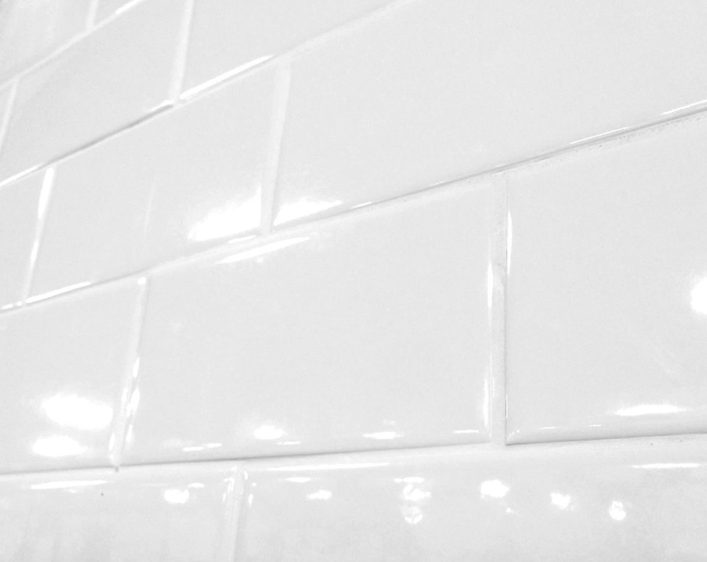 White 3x6 Shiny Glossy Finish Ceramic Subway Tile Backsplash Wall Floor Kitchen