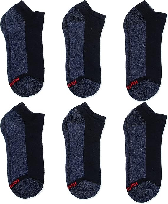 Hanes 6 Pack Max Cushion Low Cut Socks MC146