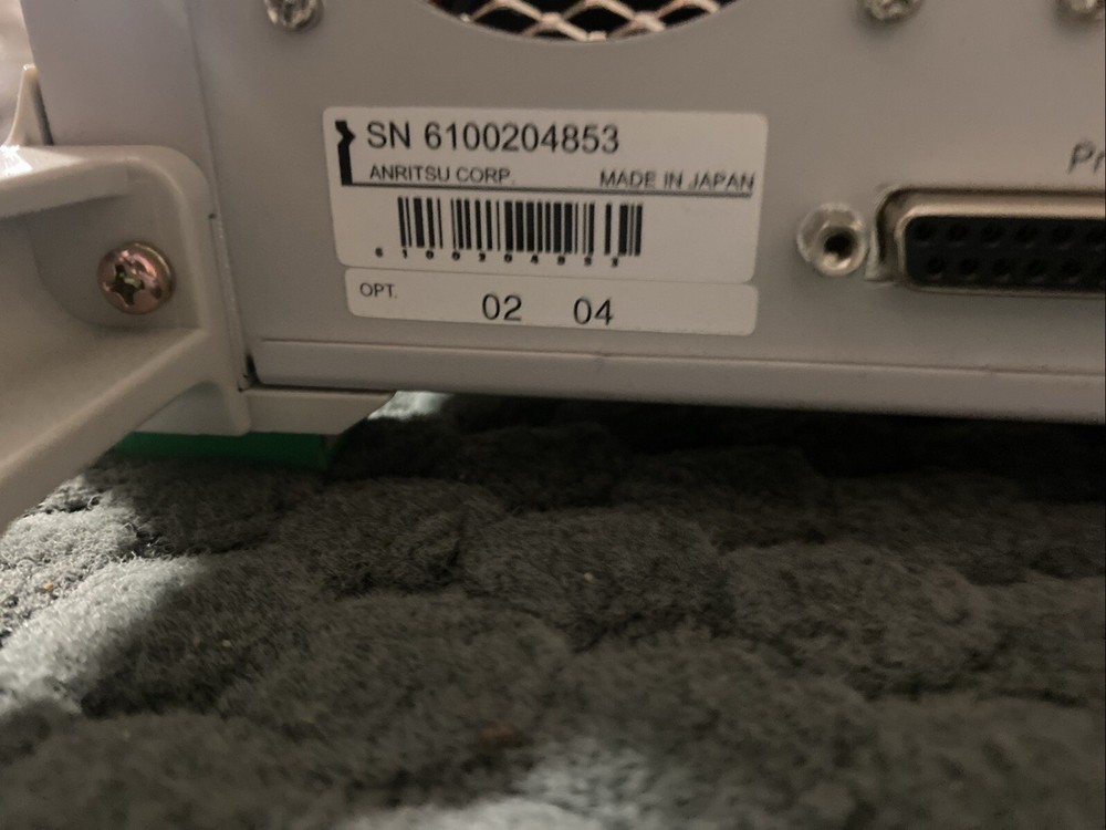 Anritsu MP1580A Portable 2.5G/10G Analyzer Opt 2, 4