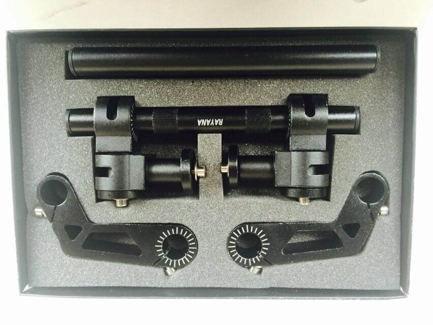 Motorcycle Handlebar 7/8" 22mm Adjustable Steering Removable Handle Bar (BLACK)