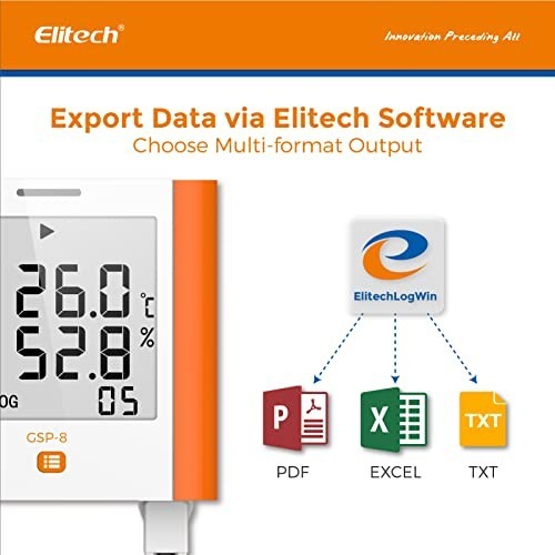 Digital Temperature Humidity Data Logger - 100,000 Points for Medical Fridge Mon