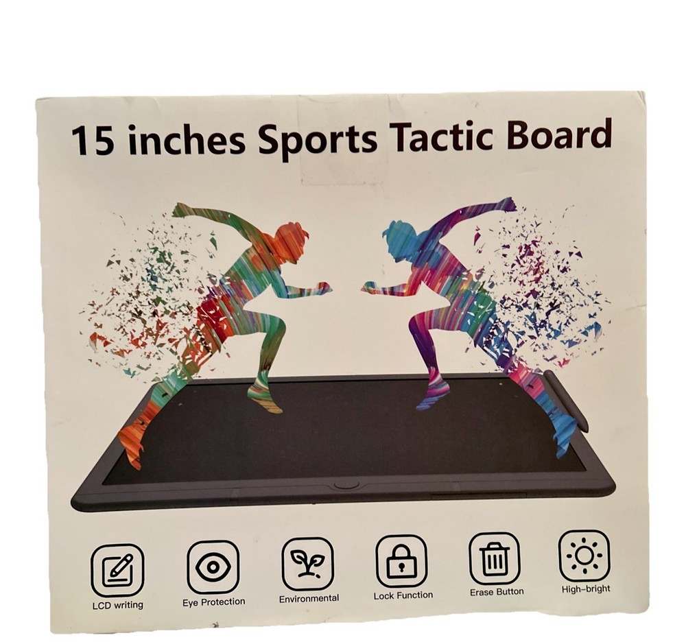 15”LCD Sport Tactic Board-Football-Lock Function, LCD Writing & Erase Button.New